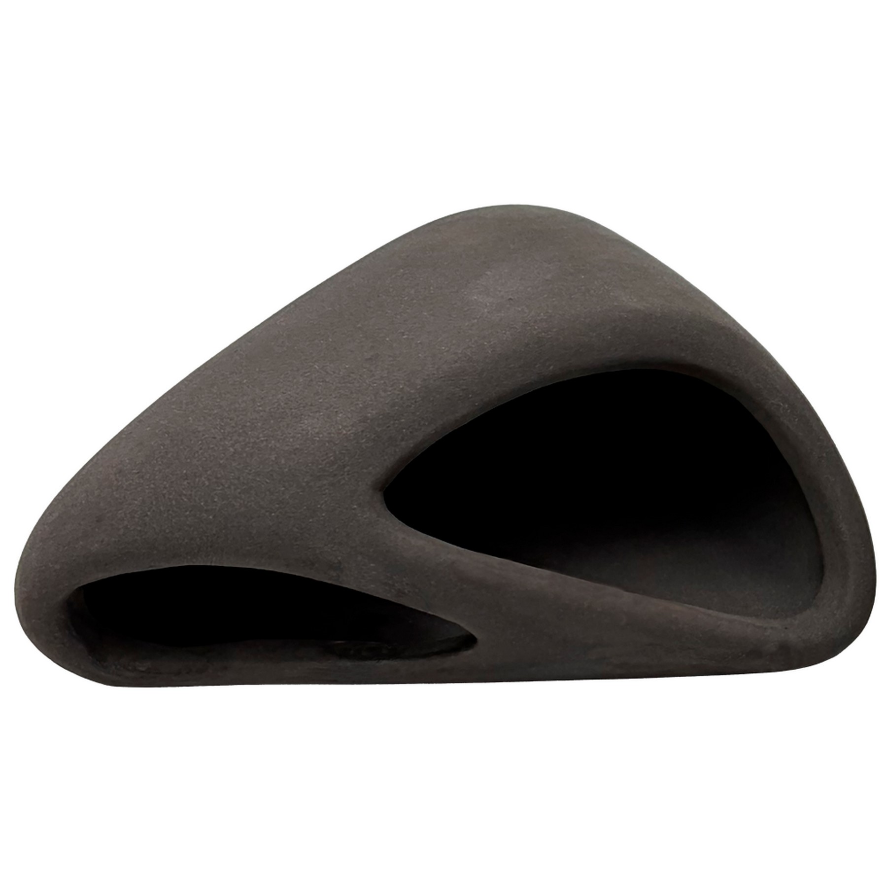 Декорація Hobby Wave Cave 1 dark 12×12×5,5 см - керамічне укриття для риб і креветок в акваріумі (41654)